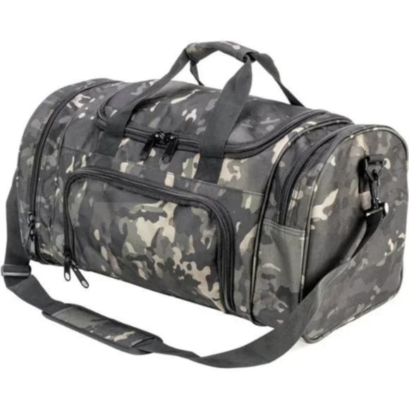Military Tactical Duffle Bag Black Multicam - Picture 1 of 8